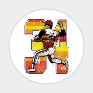 Nolan Ryan Houston Heat Magnet